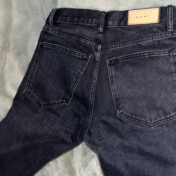 MNML Skelton Black Denim Jeans - Picture 3 of 5